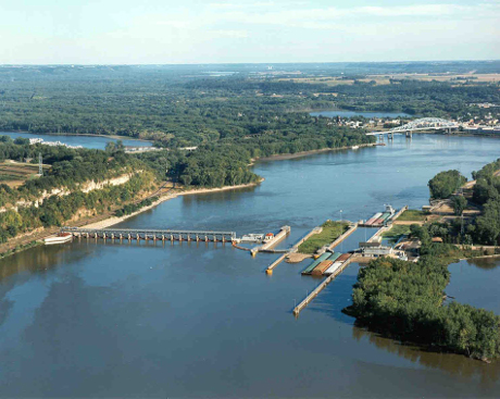 Mississippi River Lock and Dam 2